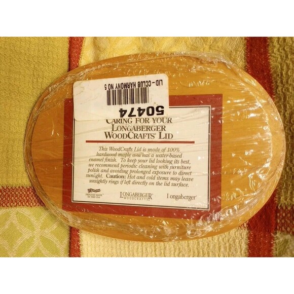 Longaberger WoodCrafts 2002 Collectors Club Harmony #5 Basket Lid #50474 New - Picture 2 of 12